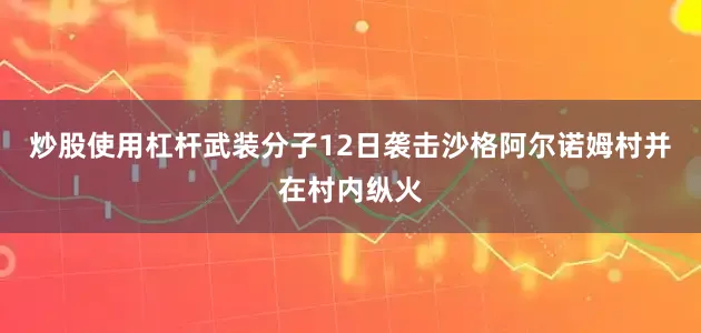 炒股使用杠杆武装分子12日袭击沙格阿尔诺姆村并在村内纵火